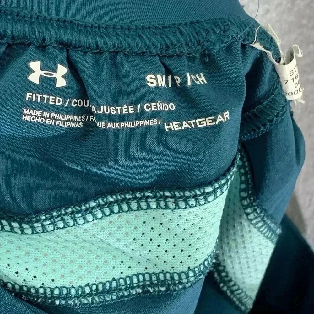 Under Armour Women’s‎ Mileage Heatgear Fitted Running Shorts Teal Size Small